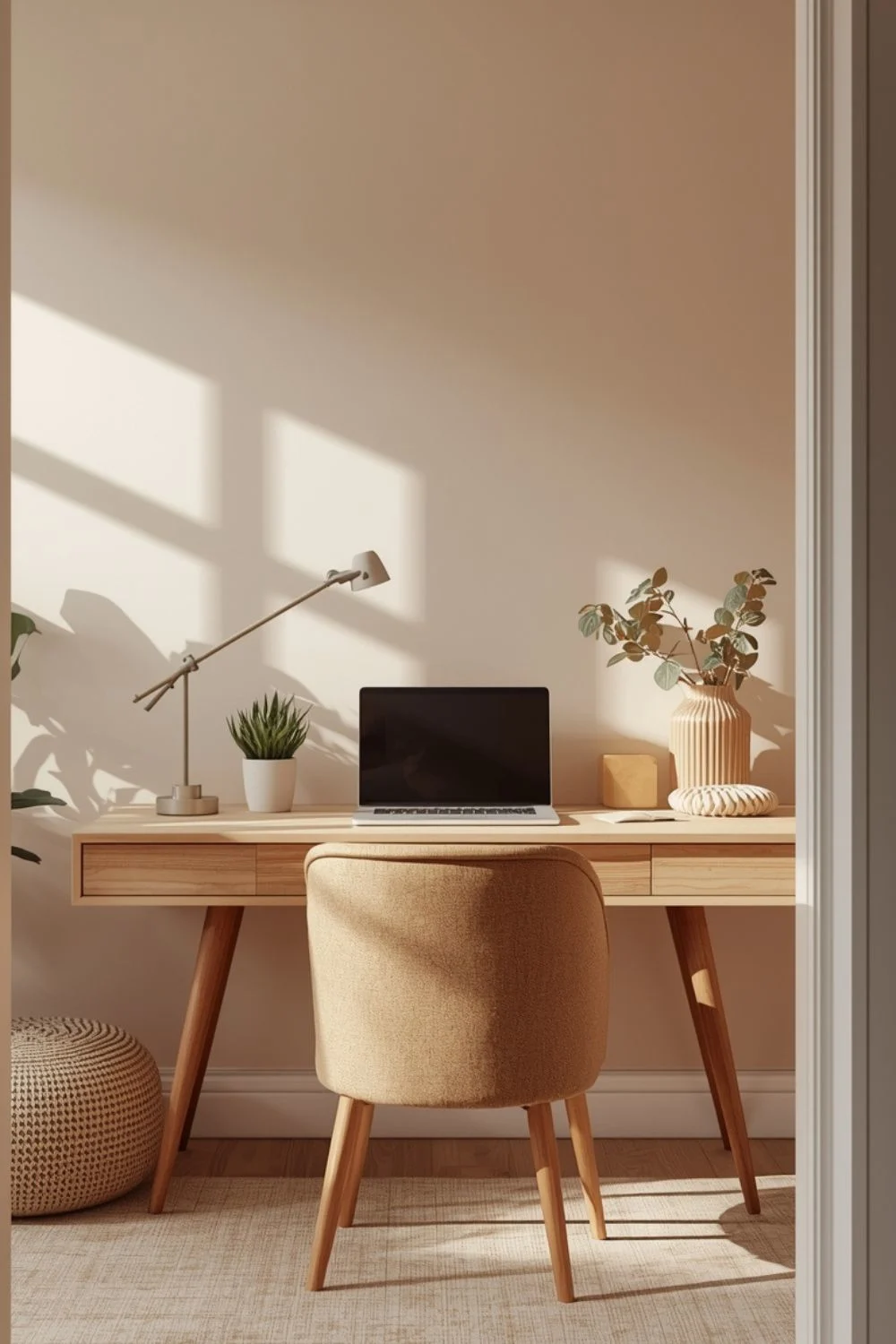work from home desk setup small space